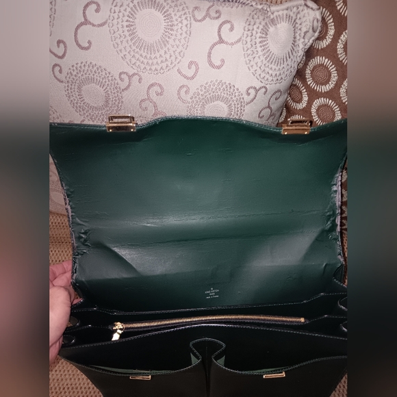 Louis Vuitton taiga green leather briefcase - Picture 6 of 7